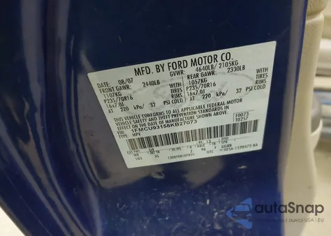 2008 Ford Escape Xlt из США, поврежденный, VIN 1FMCU93158KB27073